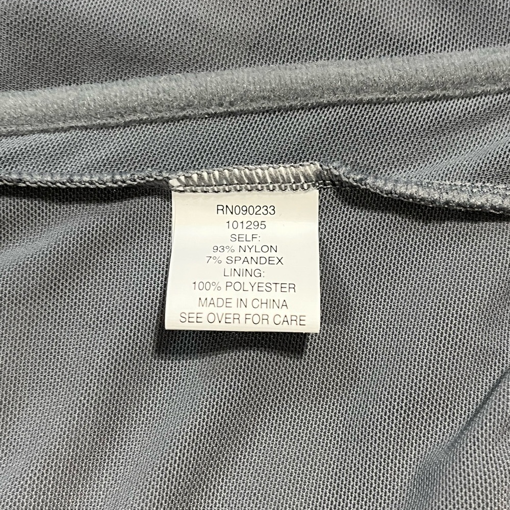 PacSun LA Hearts Lace Trim Mesh Corset Top Gray - Picture 8 of 10